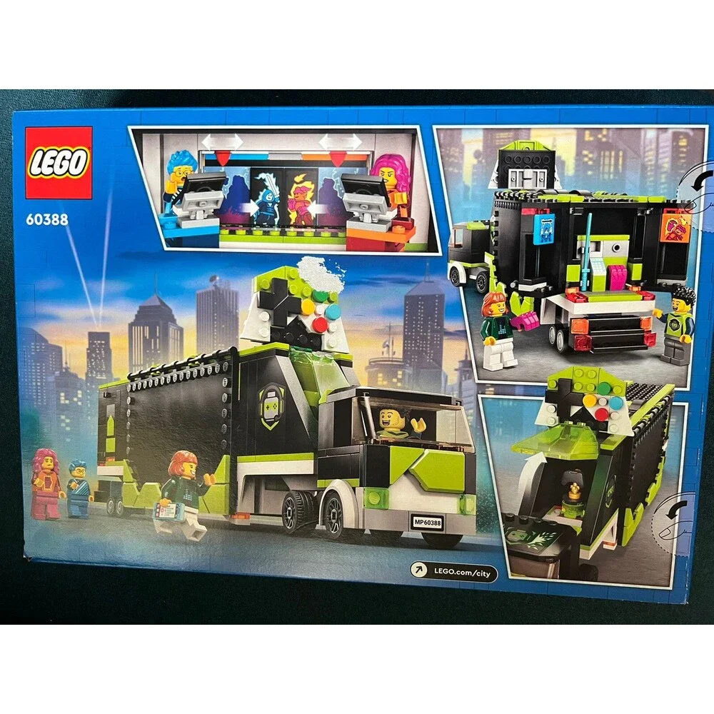 LEGO City Gaming Tournament Truck 60388, Esports Vehicle Building Kit 344 Pieces